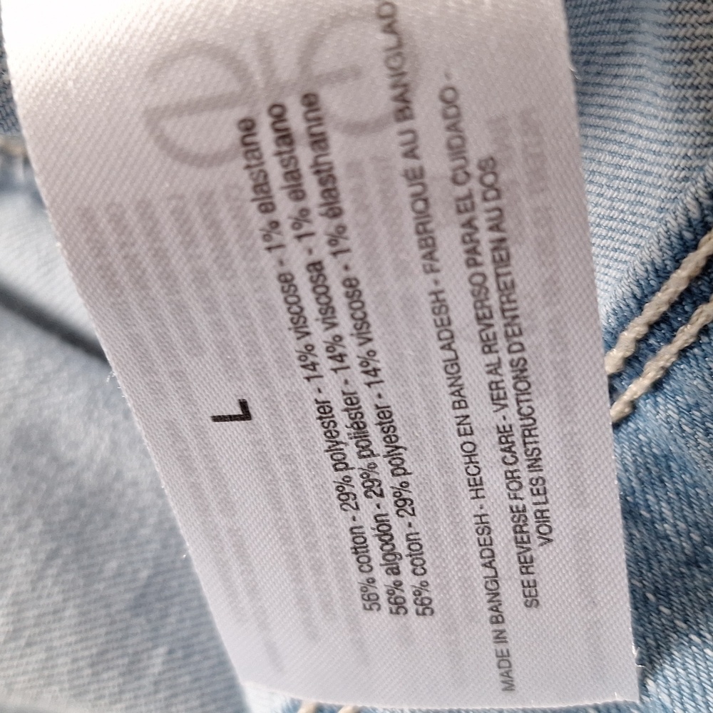 [L] Ruff edge Jean Jacket - Picture 5 of 7